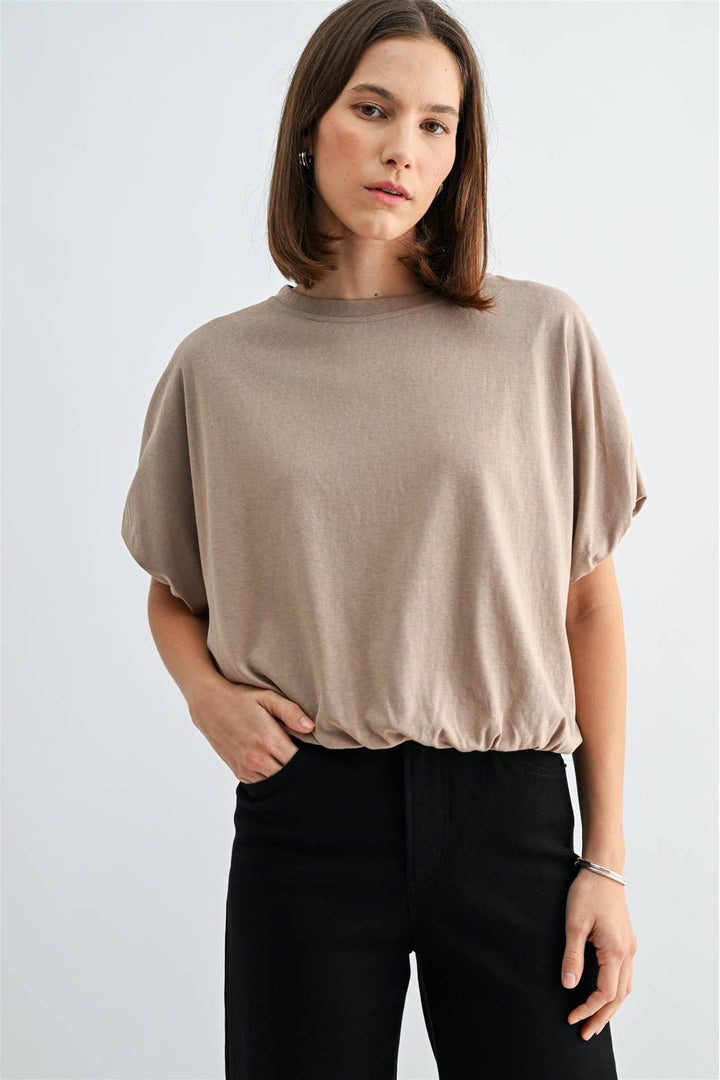 Sabrina Ballon Sleeve Top