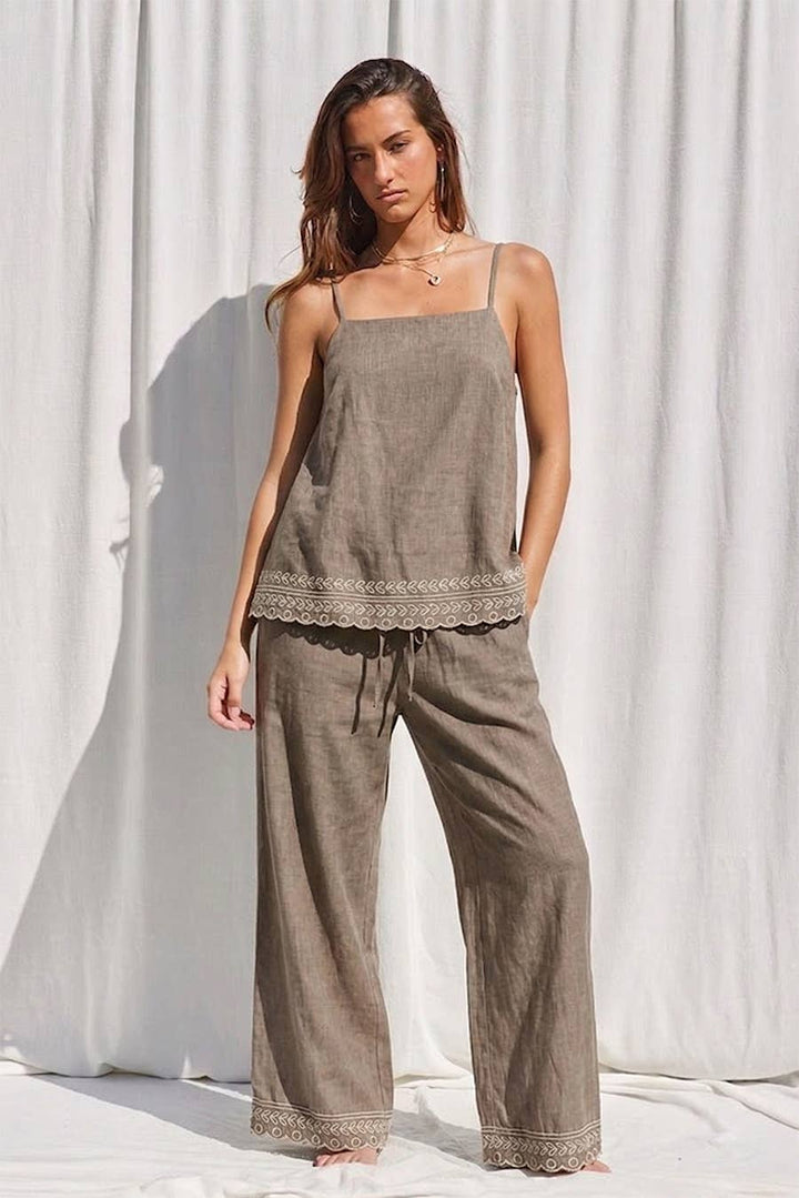 Phoebe Embroidery Top