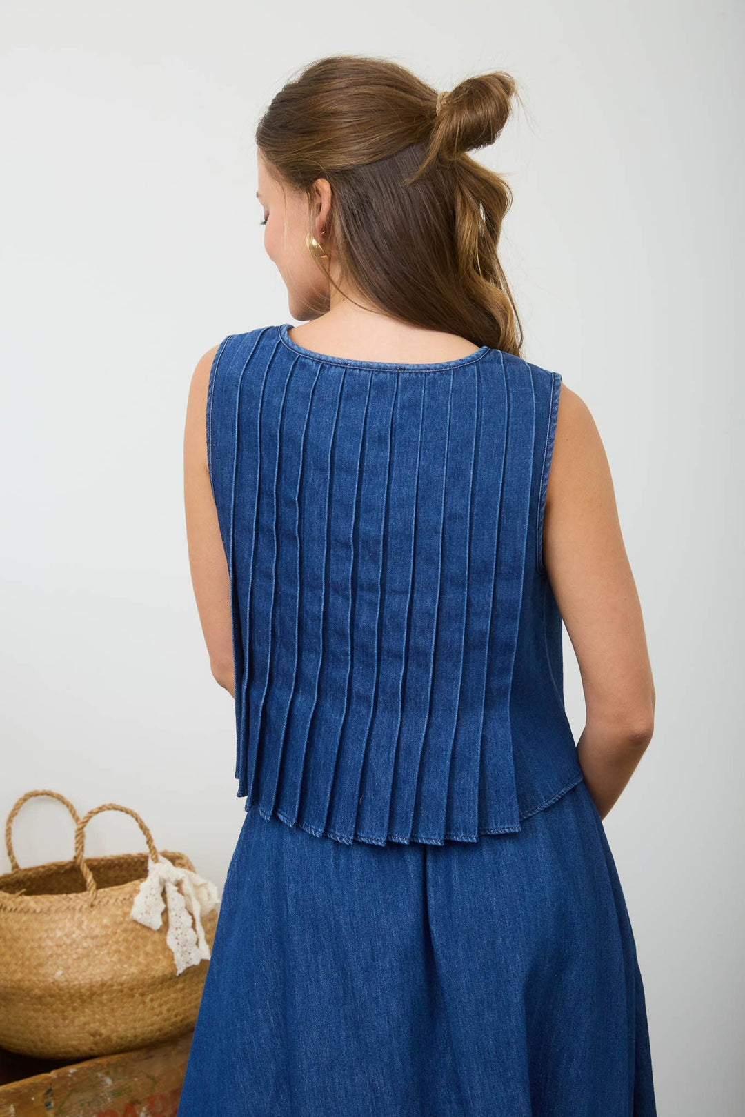 Sue Denim Blouse