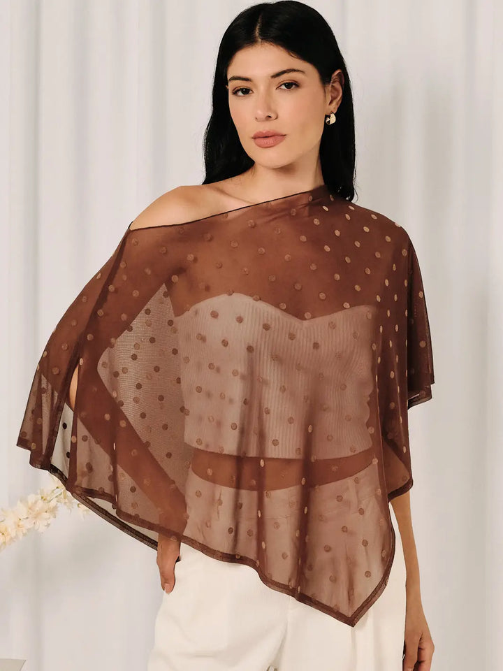 Jordyn Mesh Poncho