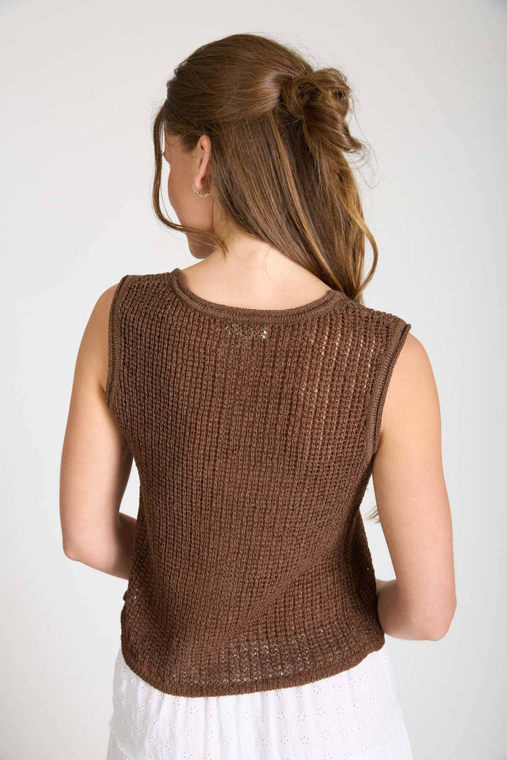 Mona Front Tie Vest
