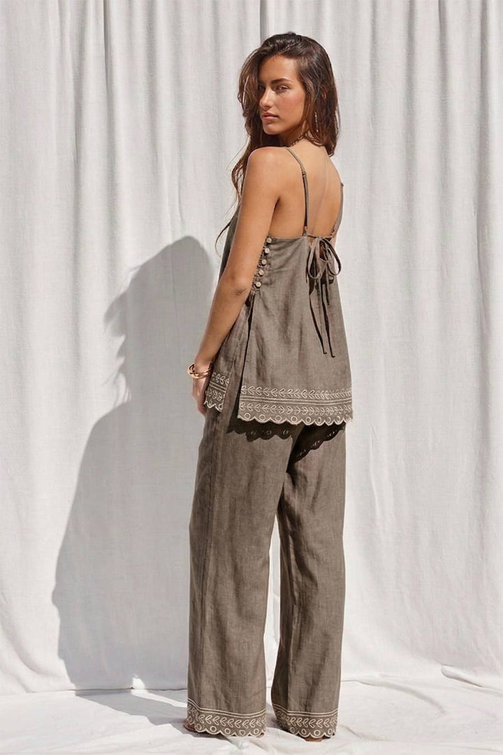 Phoebe Embroidery Top