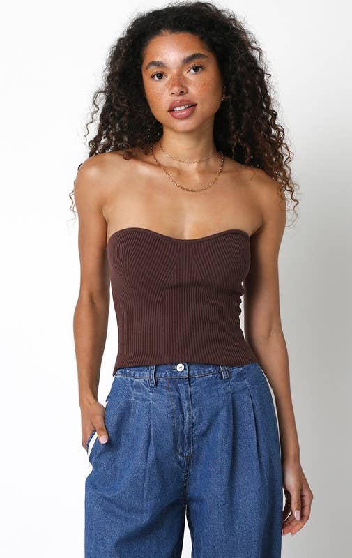 Nina Strapless Crop Top