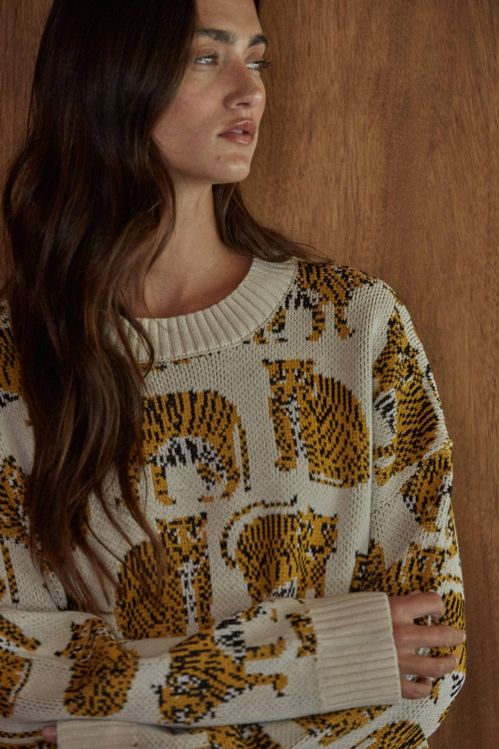 Lionella Print Sweater