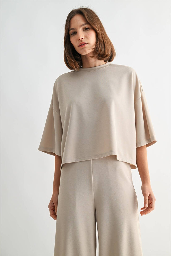 Maribelle Crop Boxy Top