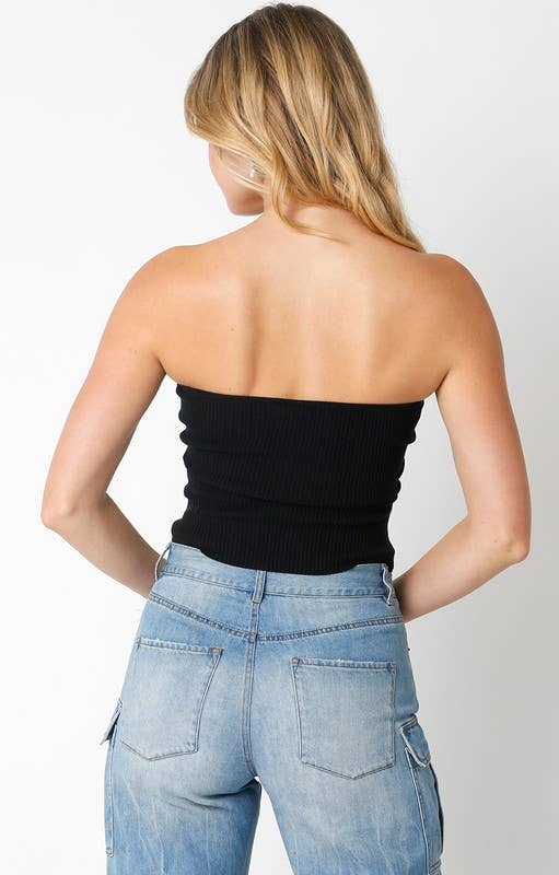 Nina Strapless Crop Top
