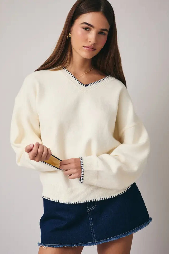 Michelle V-Neck Sweater