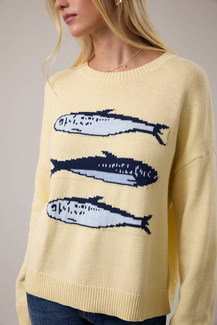 Naomi Sardines Sweater - Yellow