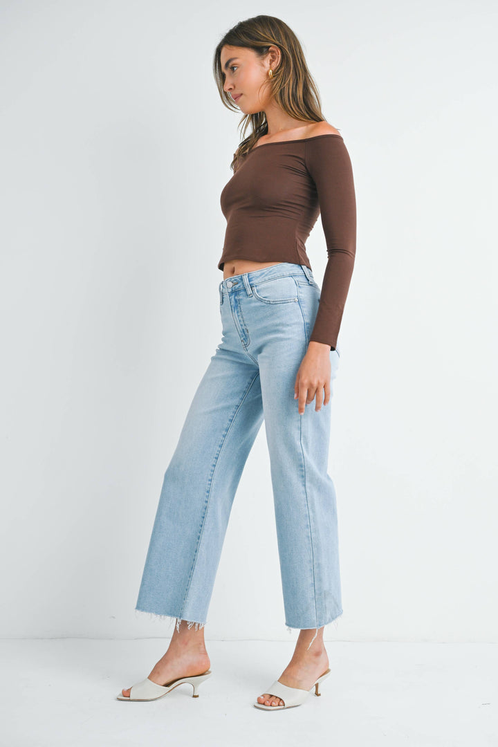 Jessica - Slim Wide Leg Jeans