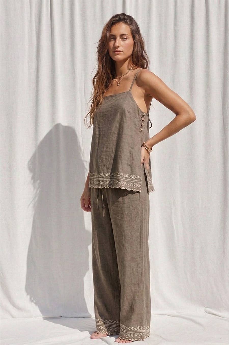 Phoebe Embroidery Top
