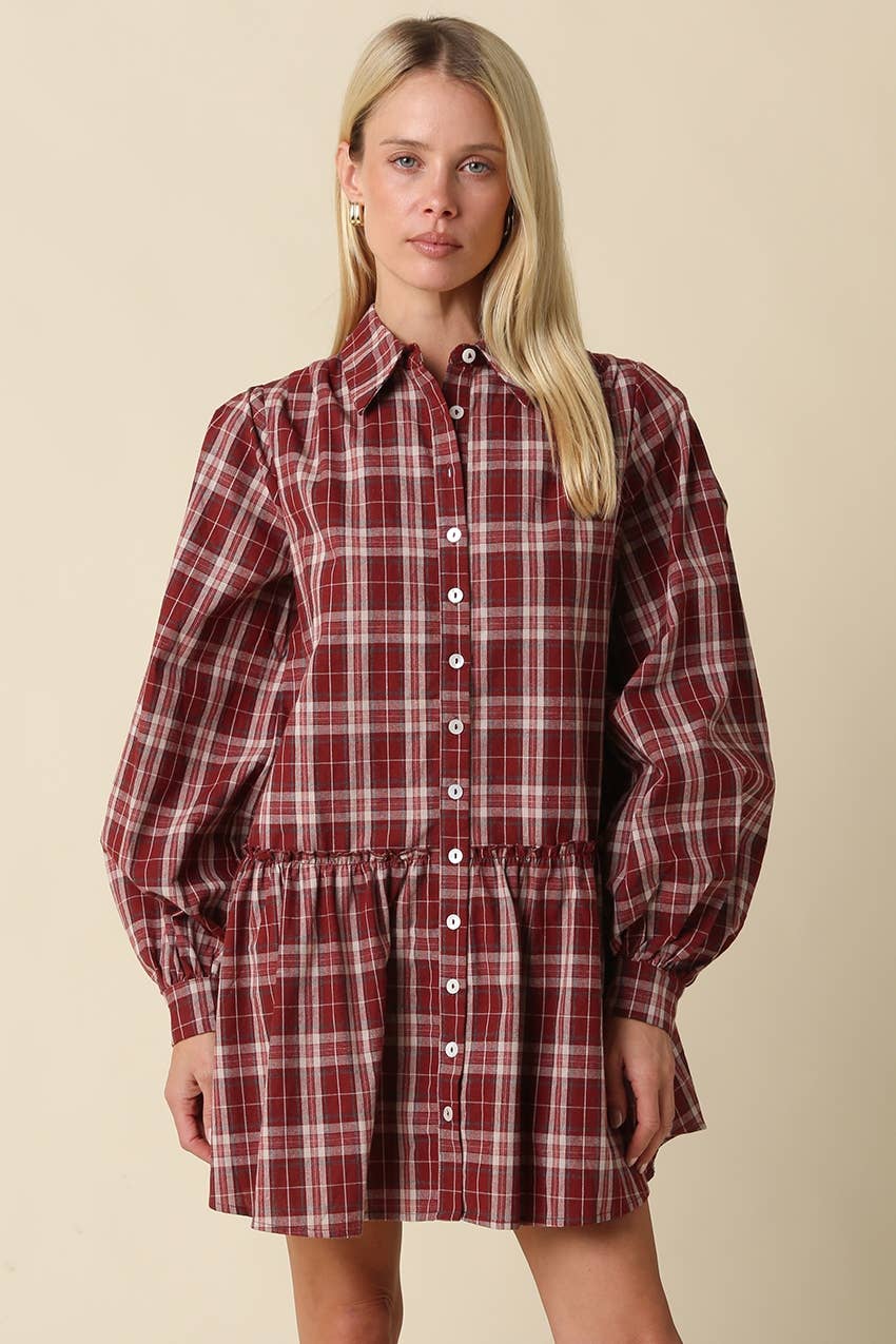 Luci Plaid Mini Dress