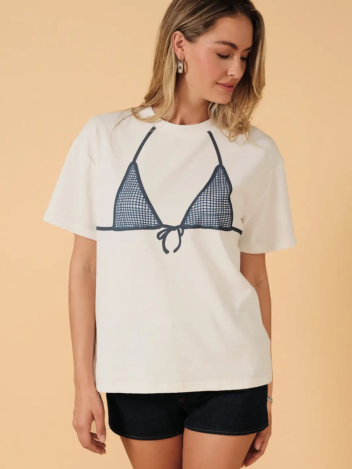 Bebe Bikini Print Tee