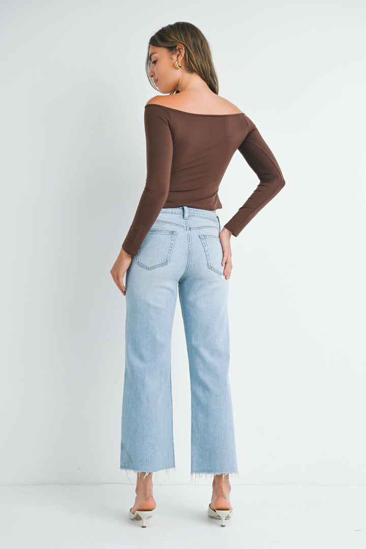 Jessica - Slim Wide Leg Jeans