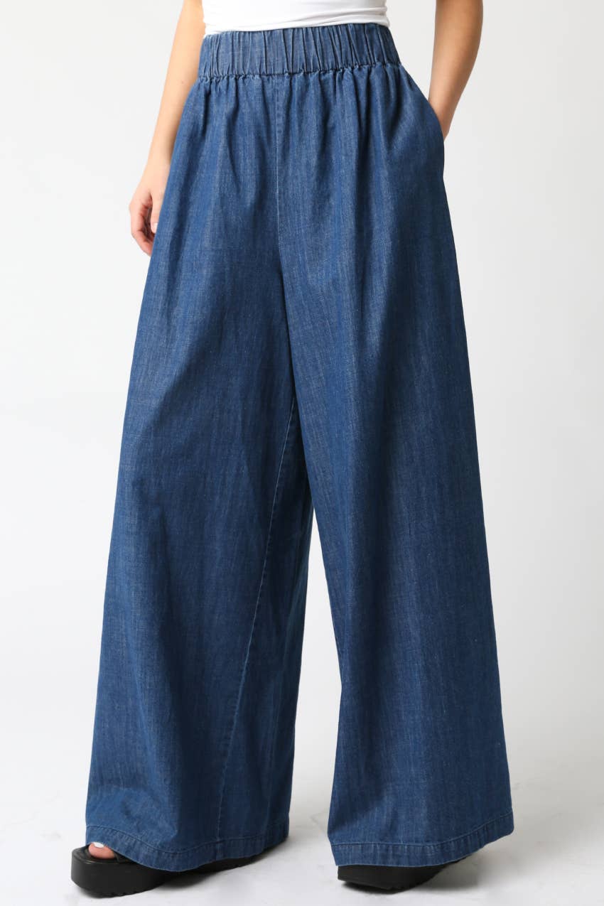 Gia Wide Leg Denim Pants