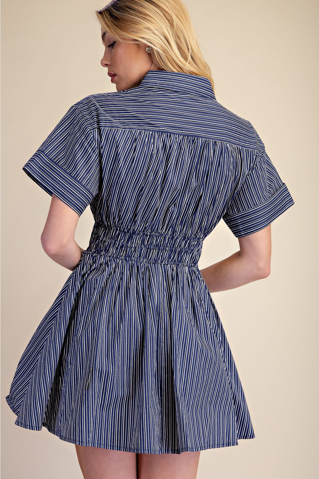 Holland Stripe Mini Dress