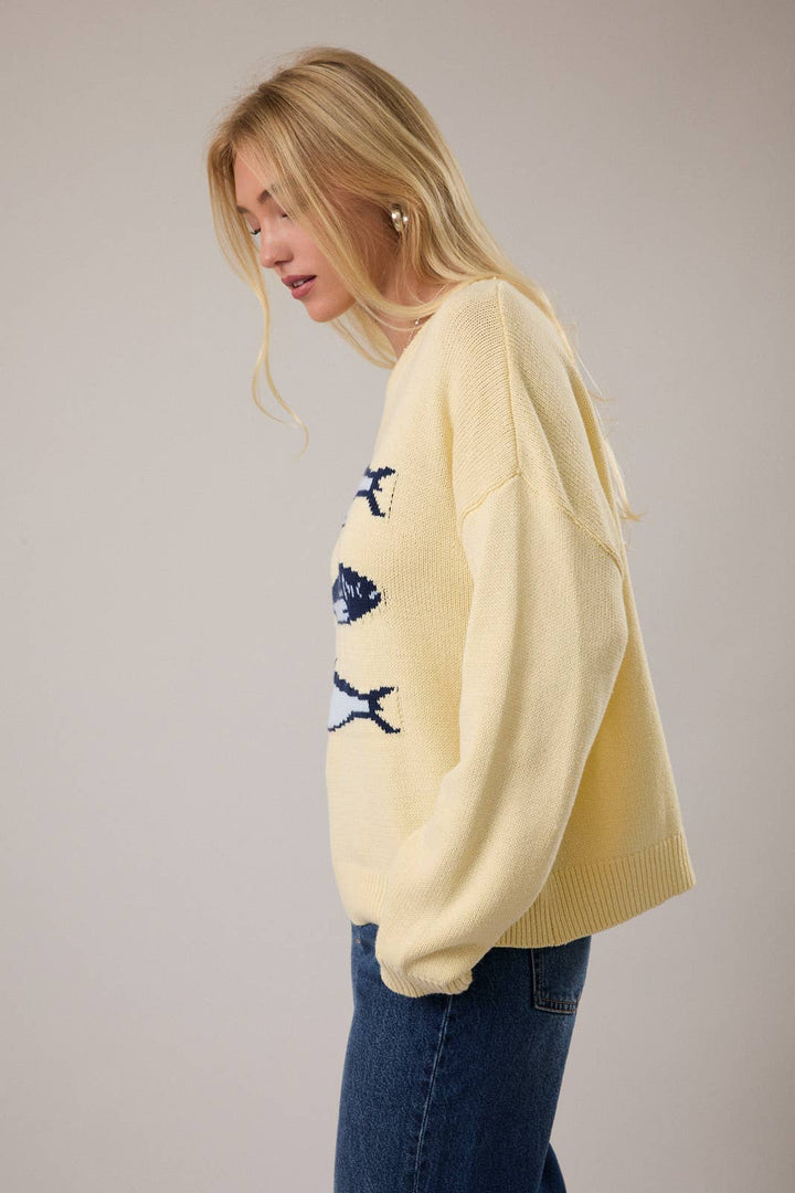 Naomi Sardines Sweater - Yellow