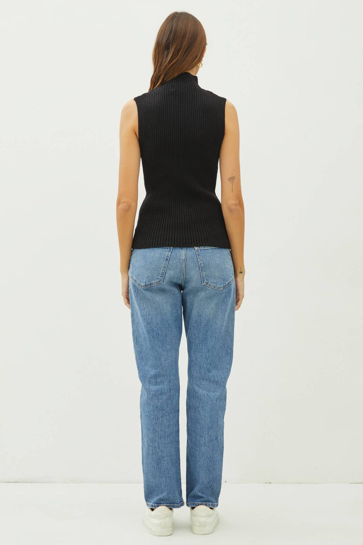 Jessica Sleeveless Turtle Neck Sweater