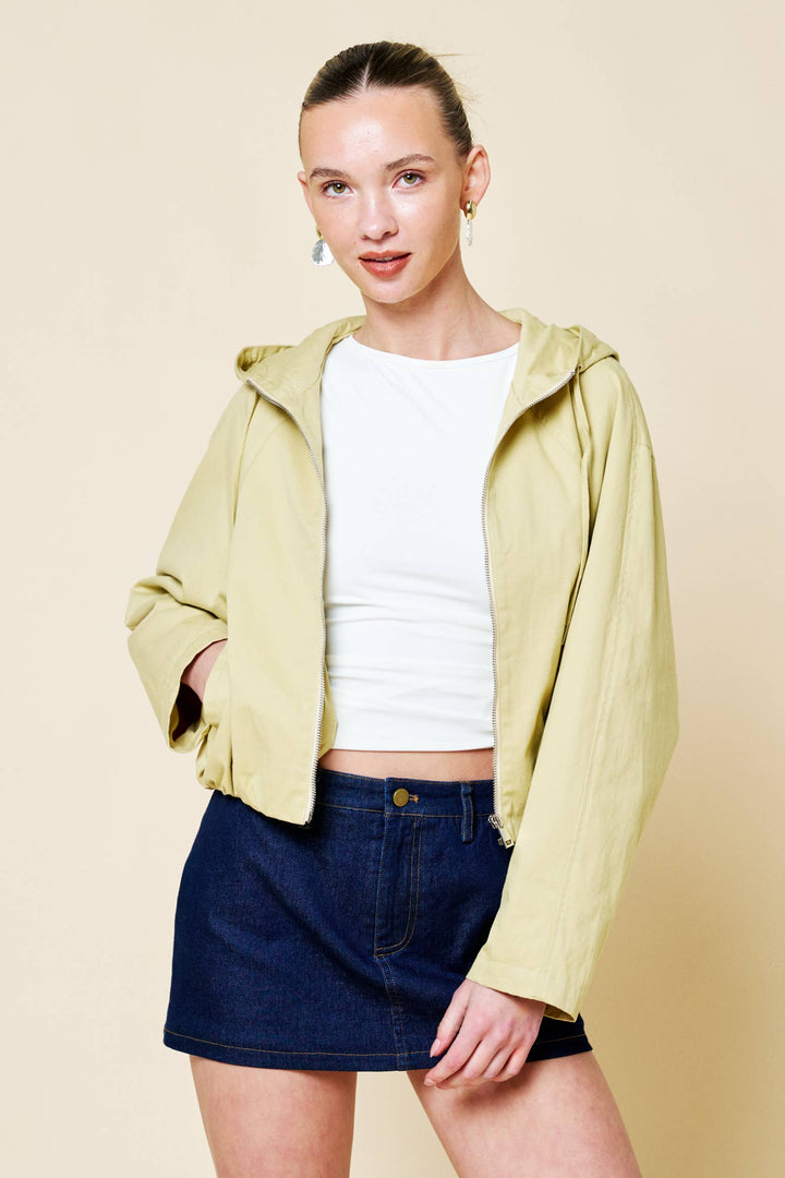Coraline Cropped Hooded Jacket