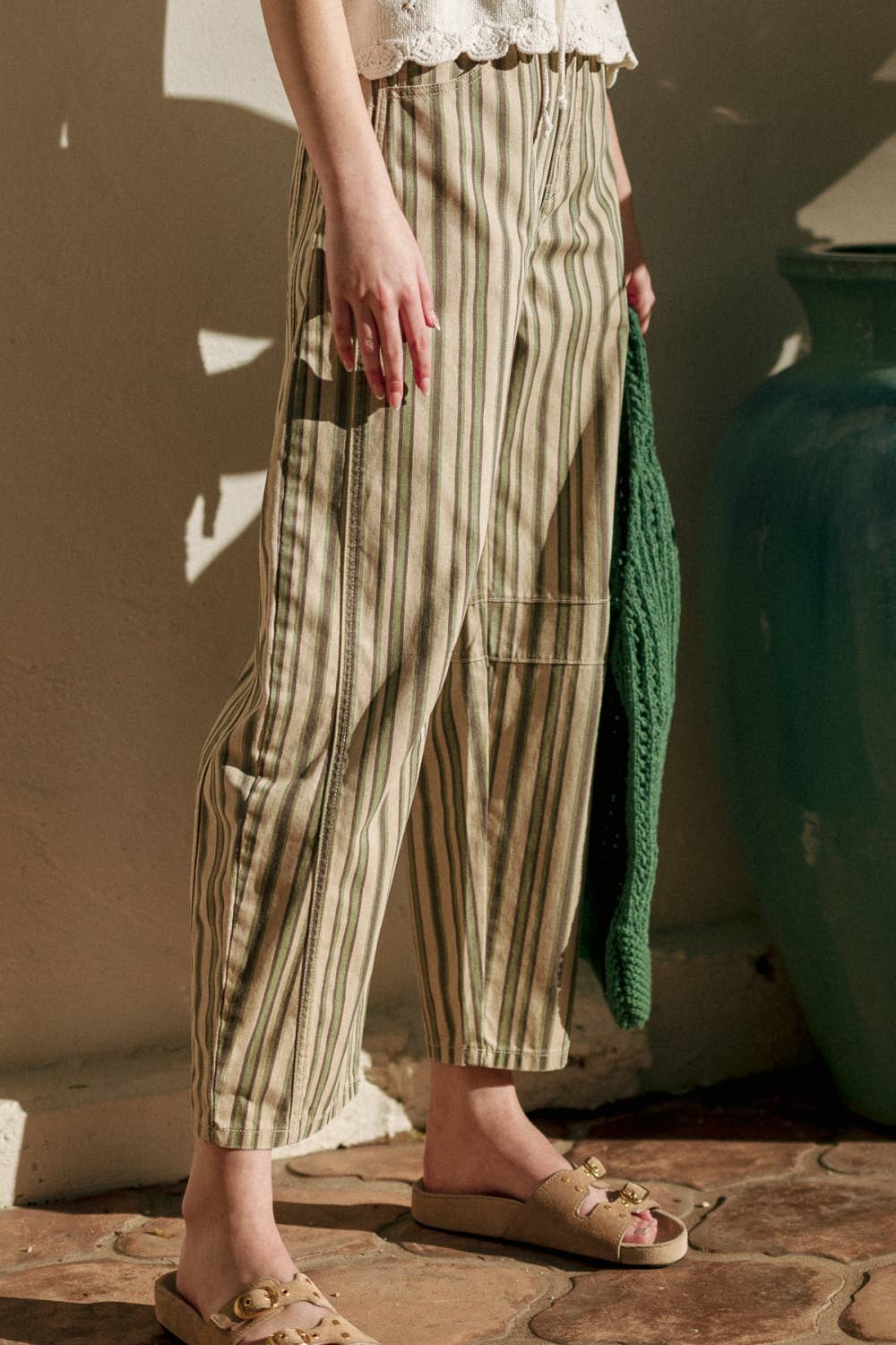 Blair Striped Barrel Pants