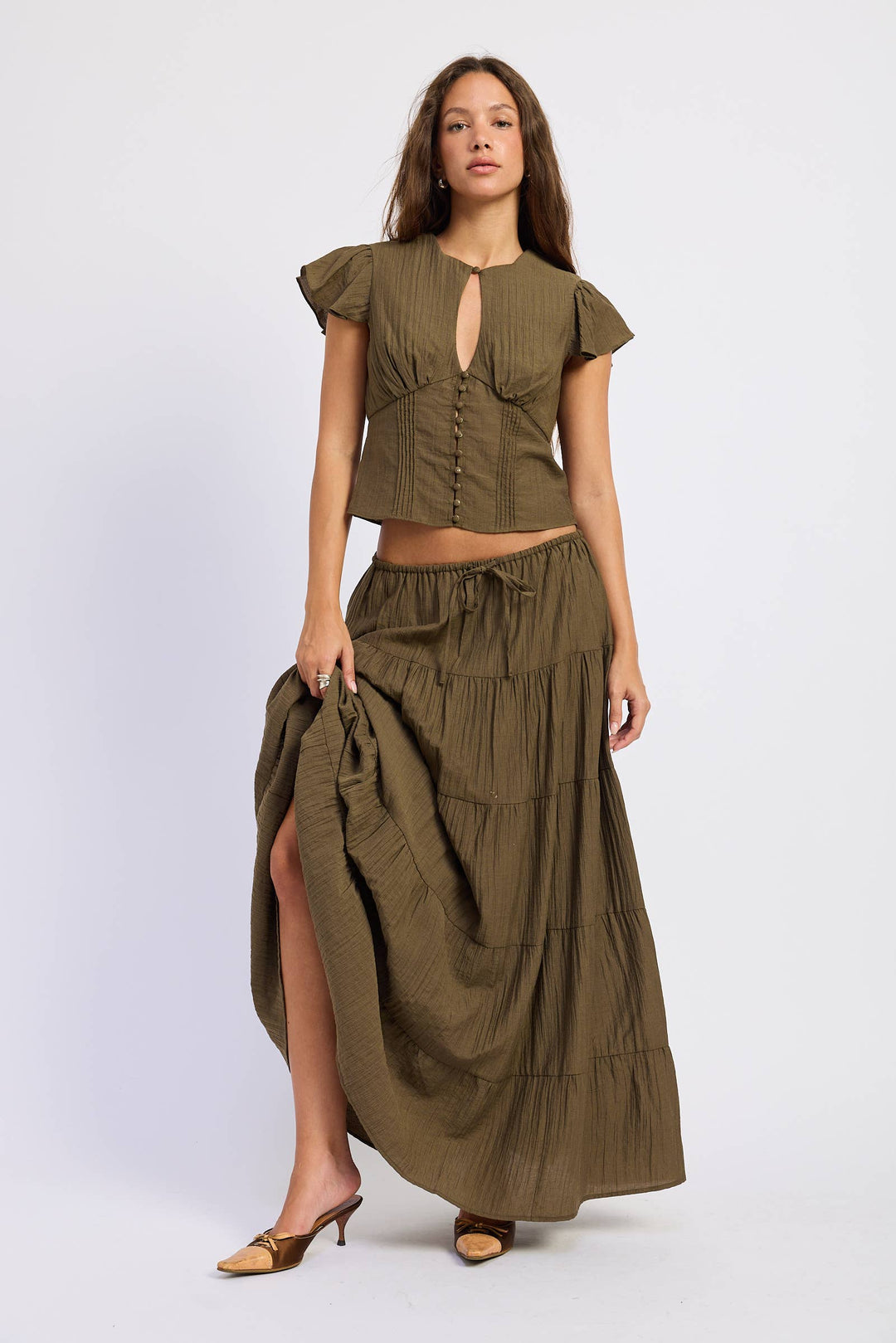 Charlotte Tiered Maxi Skirt