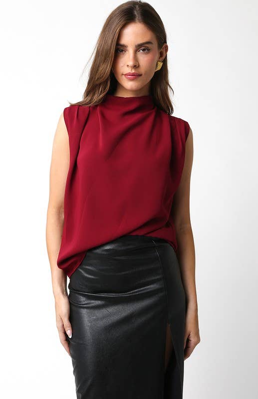 Denise Mock Neck Top