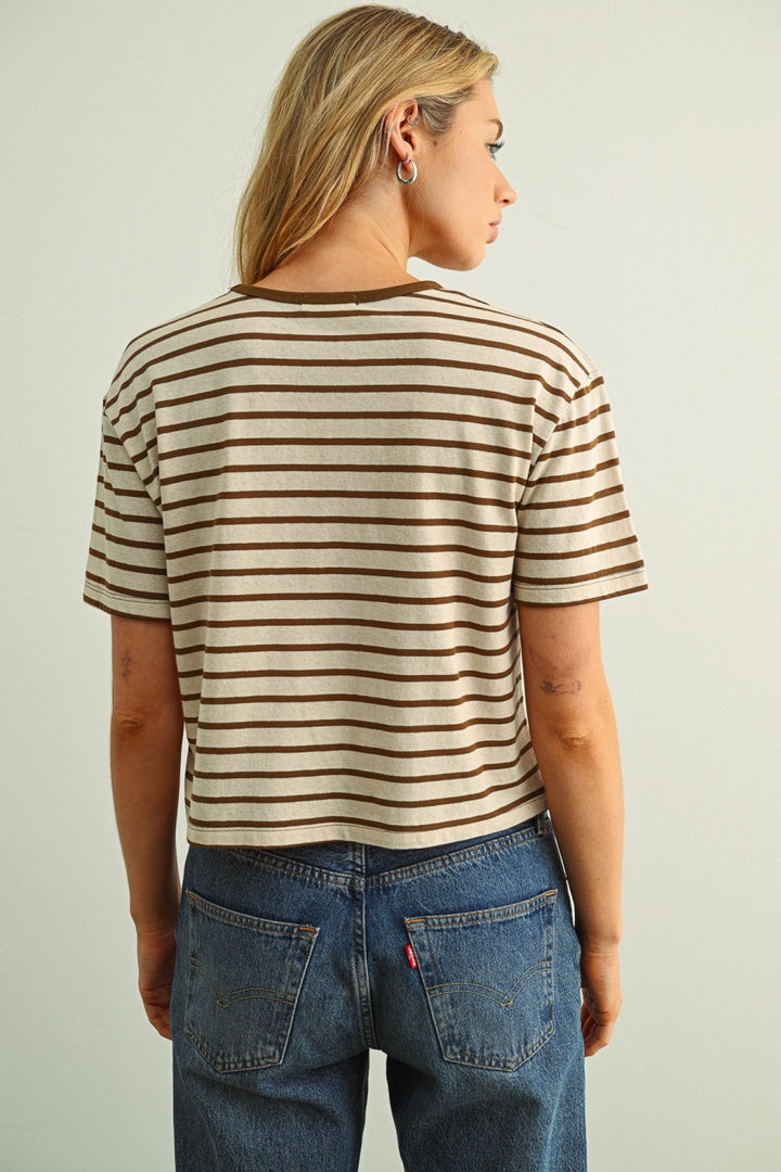 Bri Essential Striped Tee