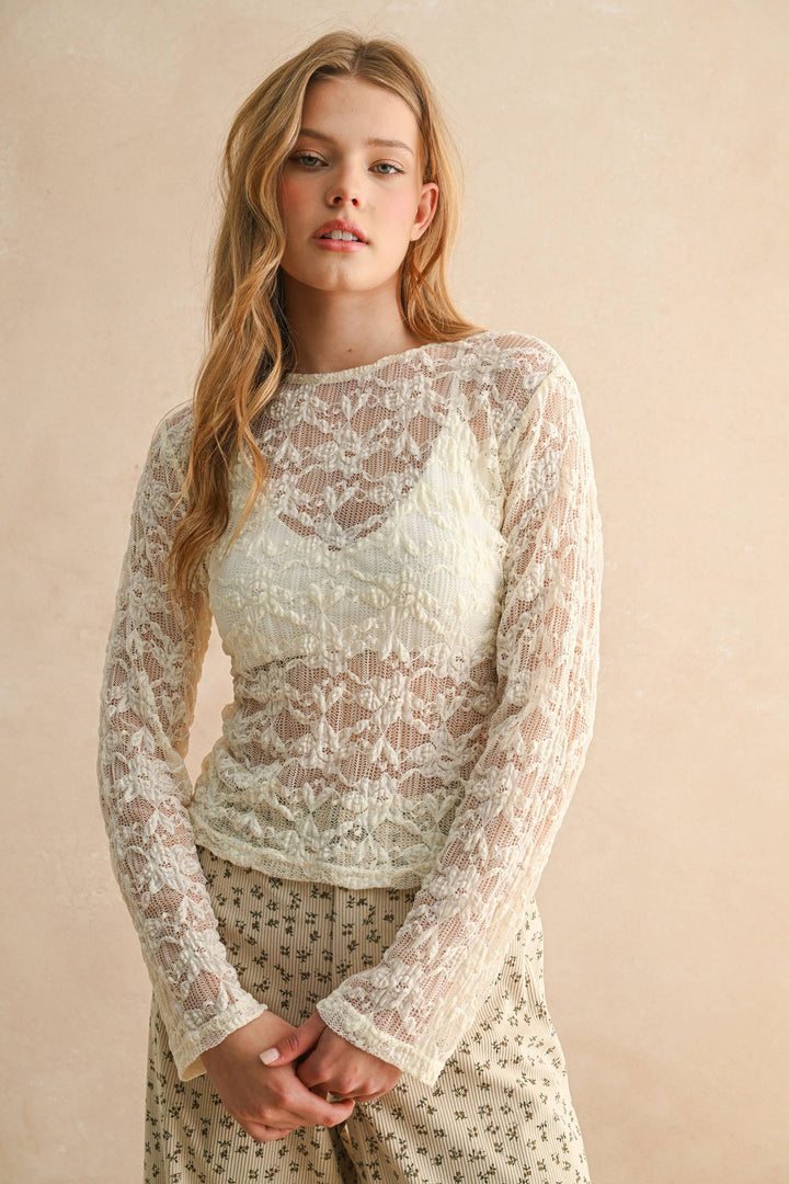 Fran Floral Lace Top
