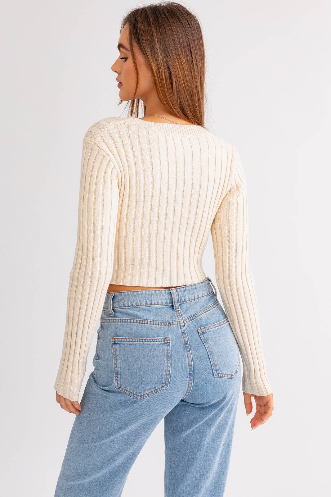 Kylie Asymmetrical Hem Sweater Top
