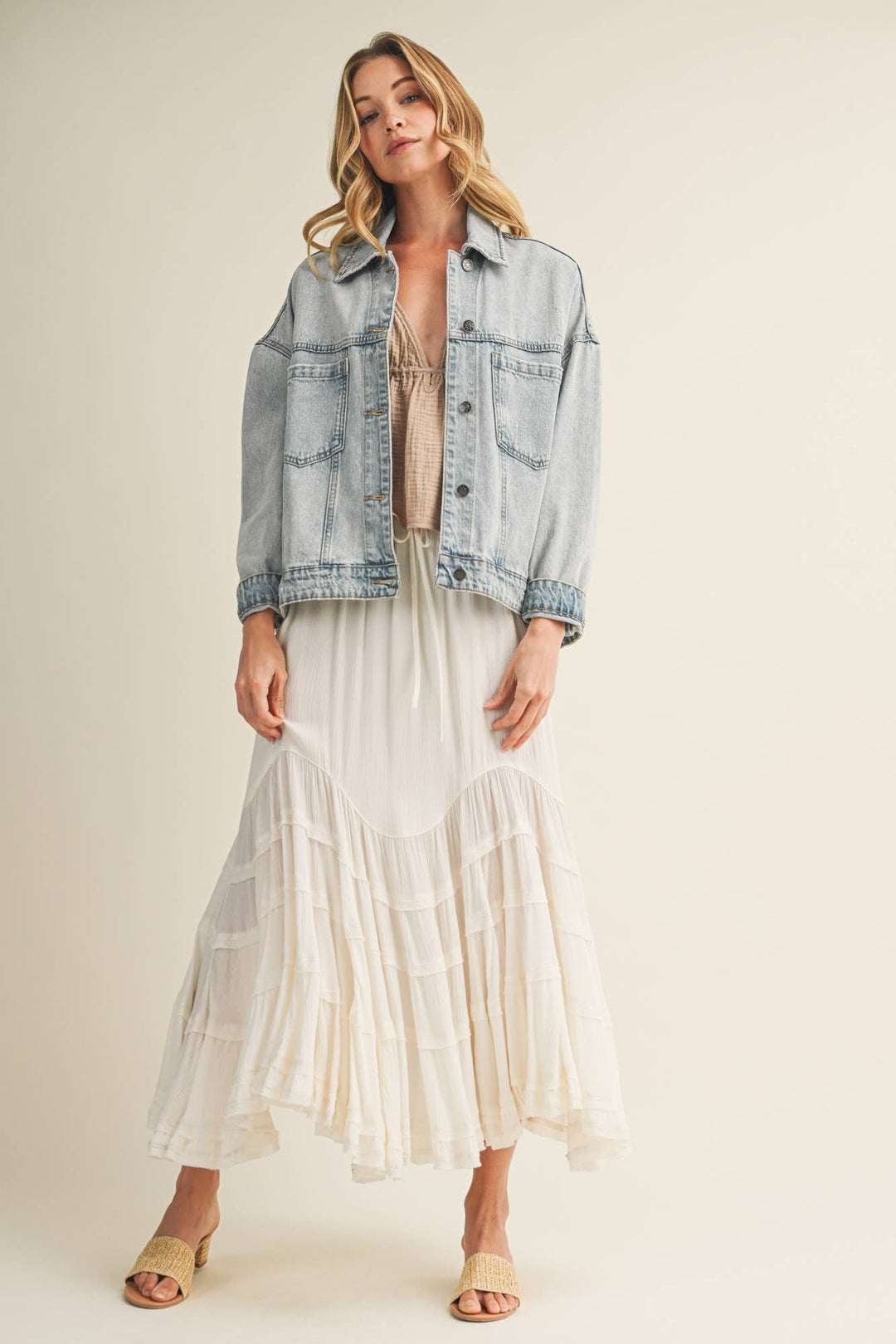 Sea Pleated Jacket