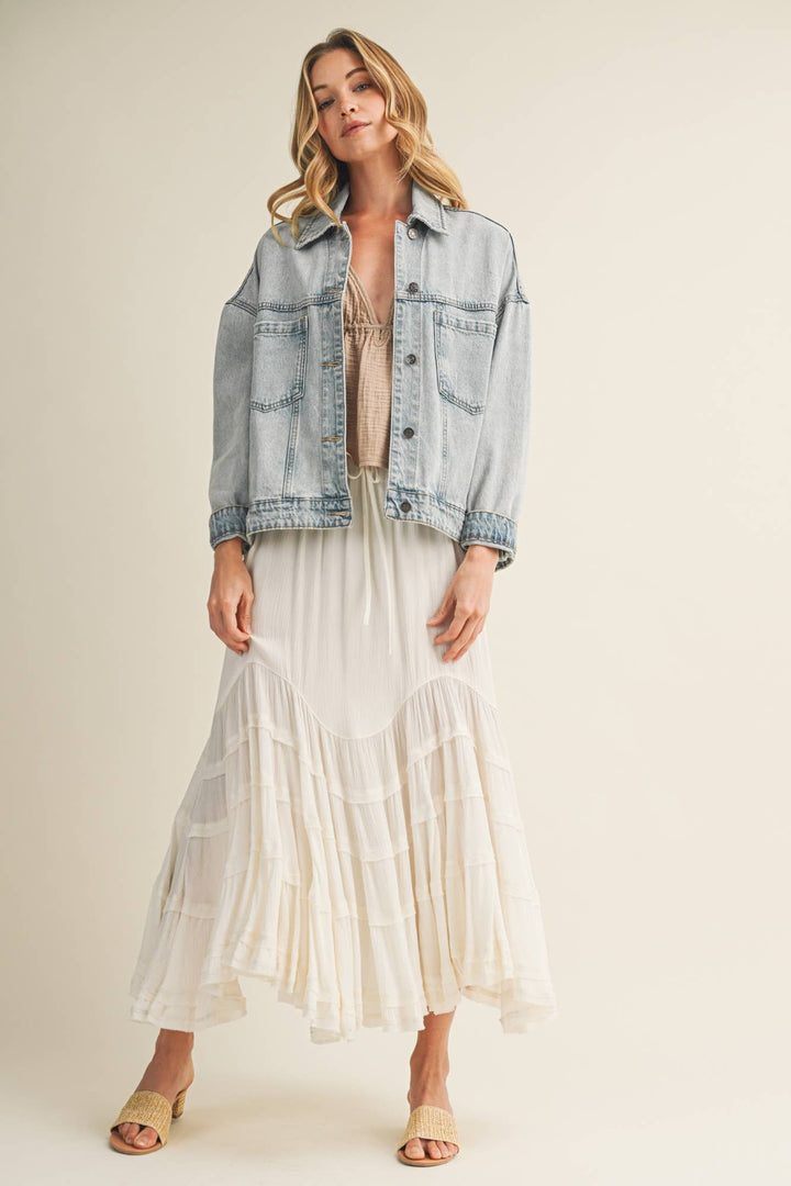 Sea Pleated Jacket