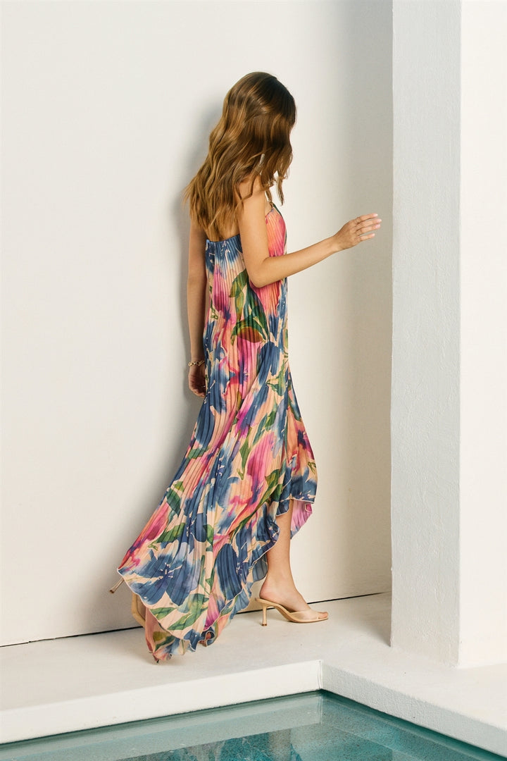 Lapis Bloom Maxi Dress