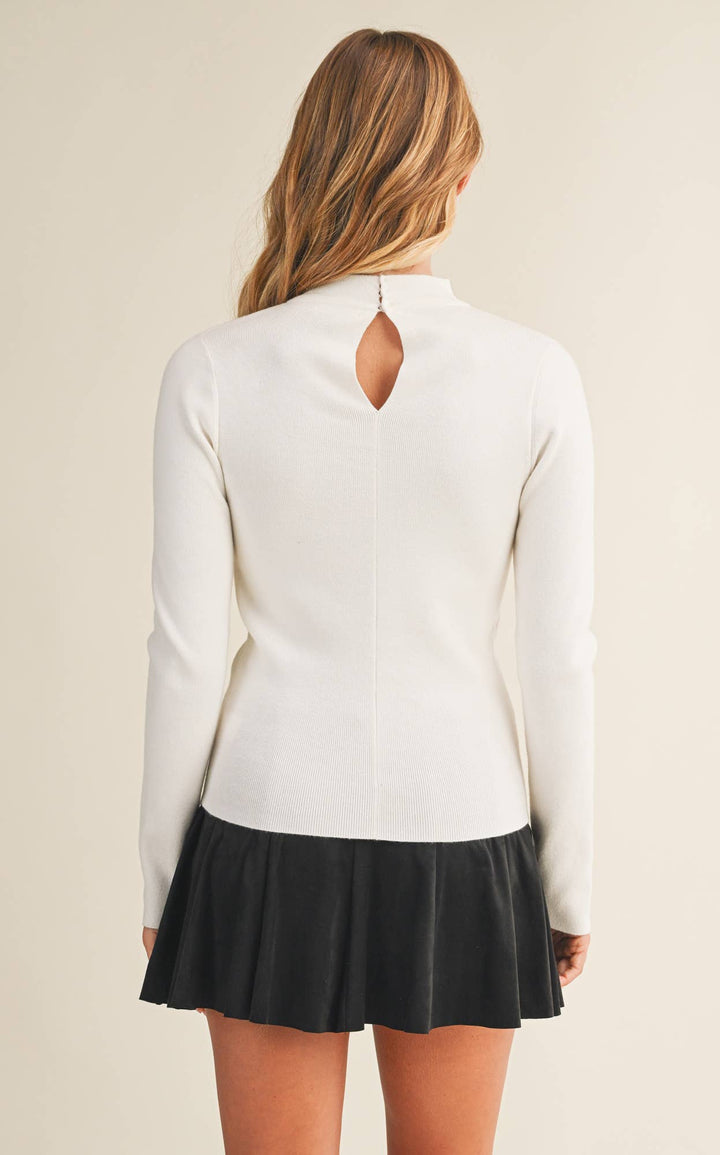 Carmela Cut-Out Sweater Top