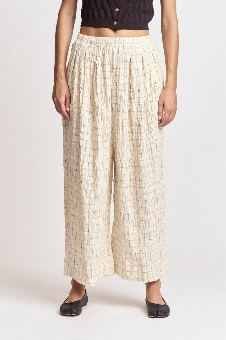 Anya Check Print Pants