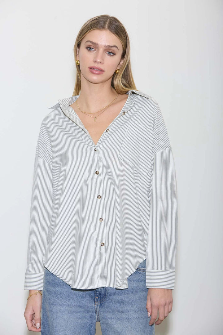 Emilee Collared Long-Sleeve Shirt