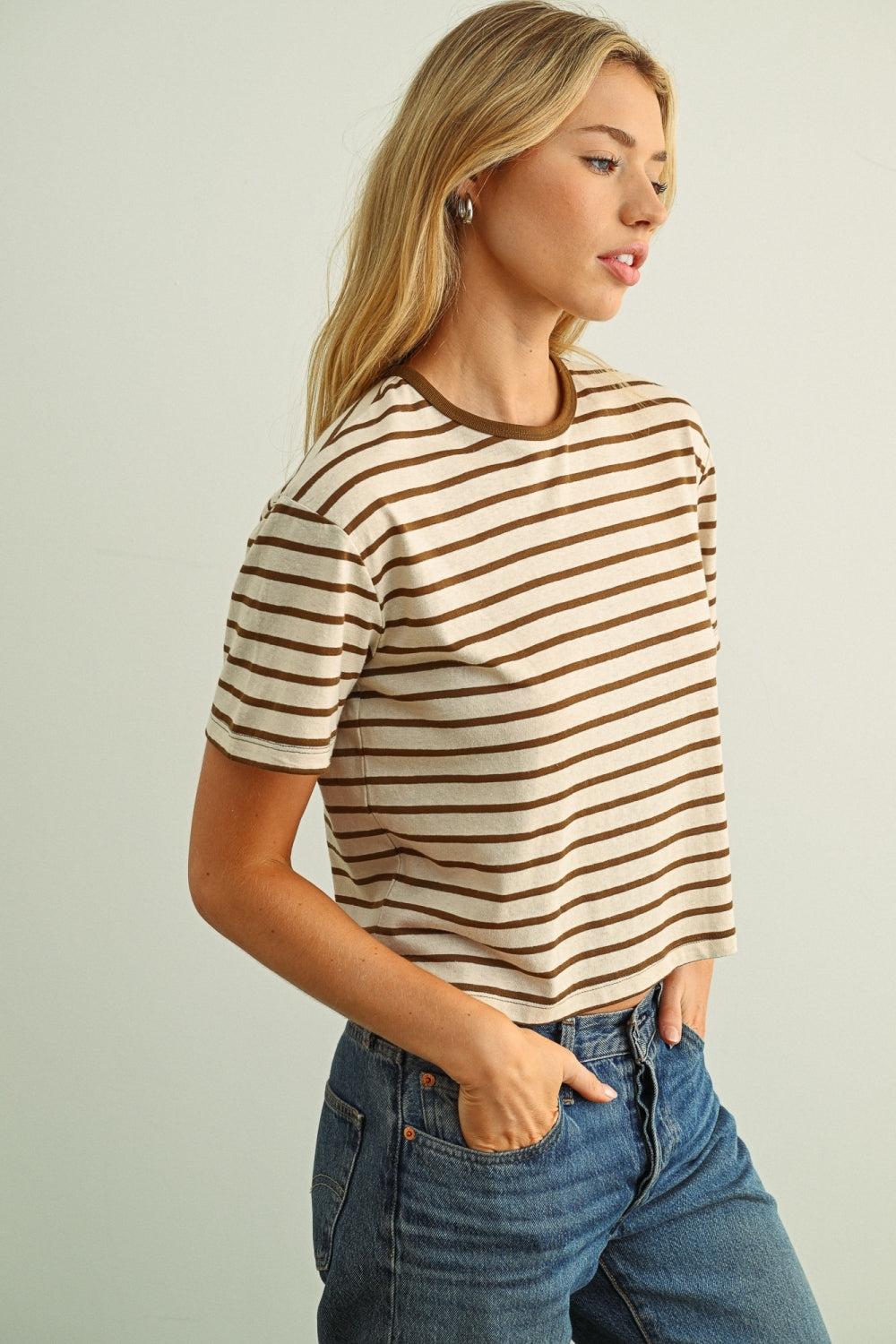 Bri Essential Striped Tee