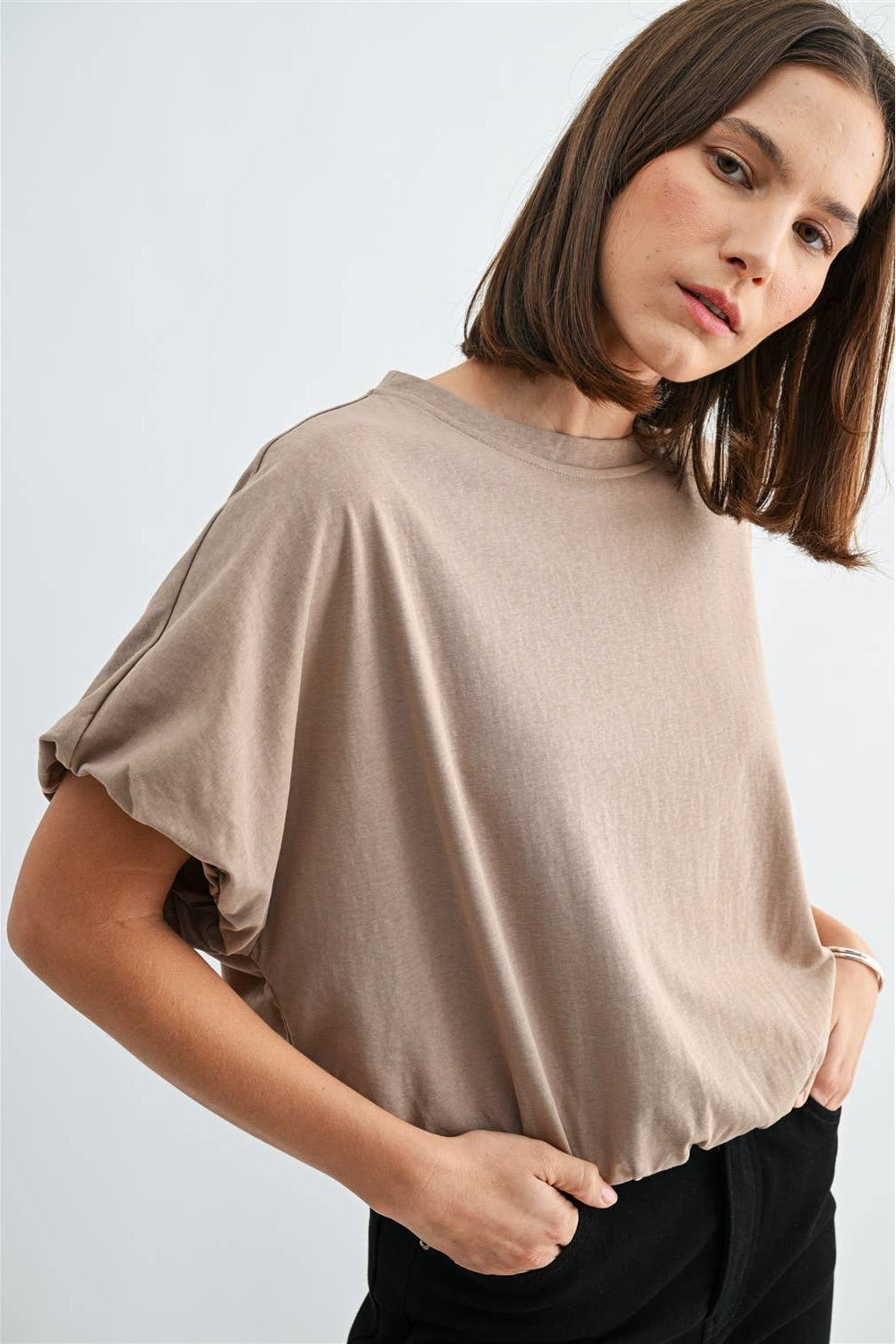 Sabrina Ballon Sleeve Top