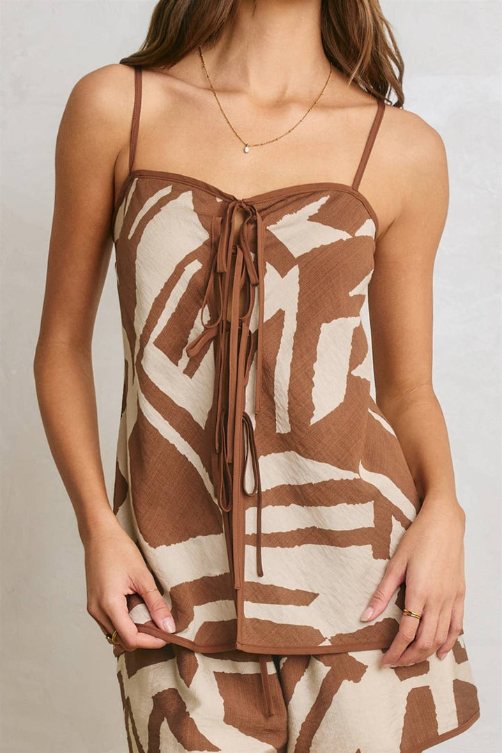 Palm Tree Pattern Top