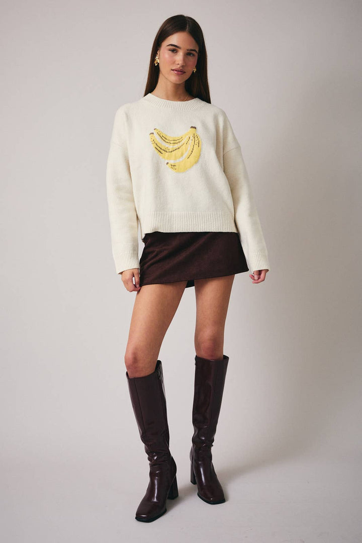 Banana Graphic Sweater