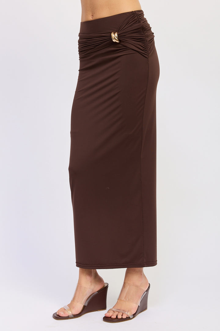 Helen Maxi Ruched Skirt
