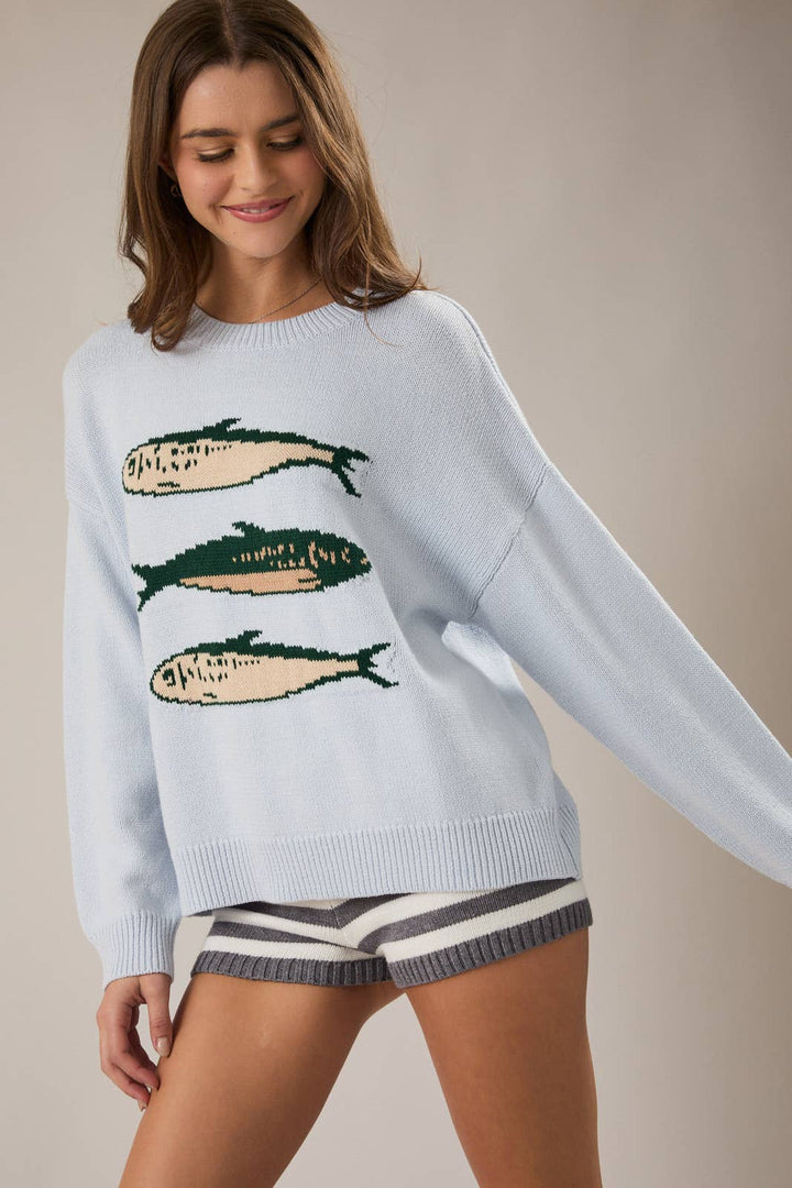 Naomi Sardines Sweater - Blue