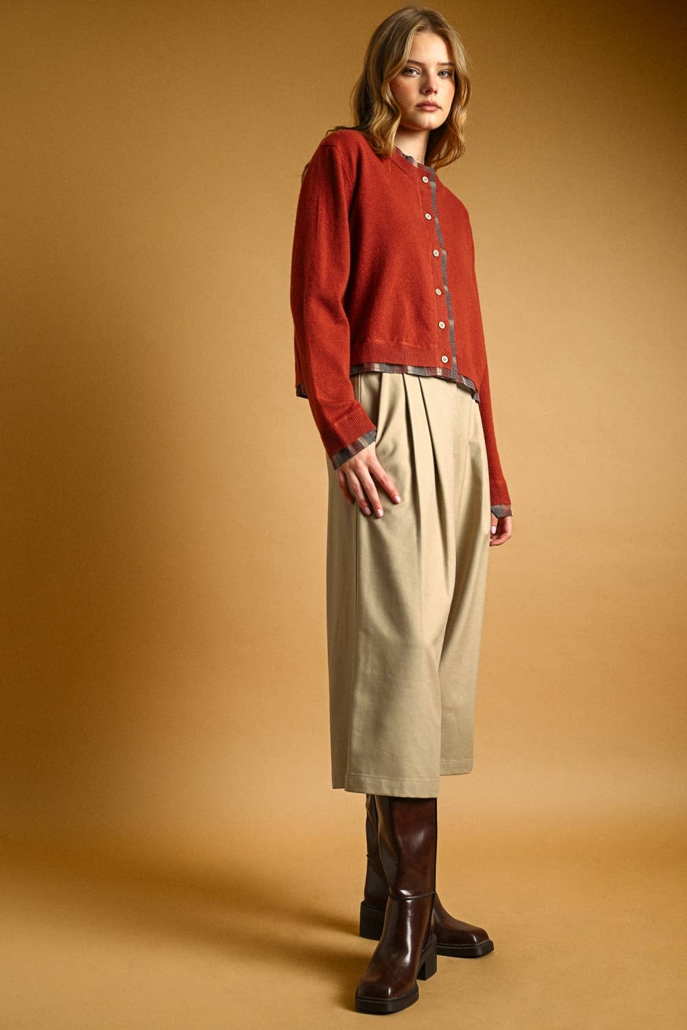 Isabella Pleated Bermuda Shorts
