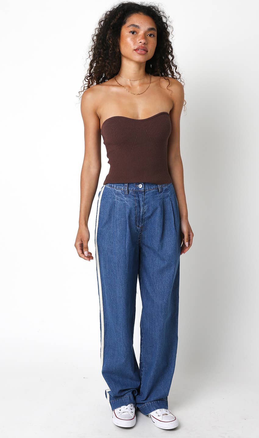 Nina Strapless Crop Top