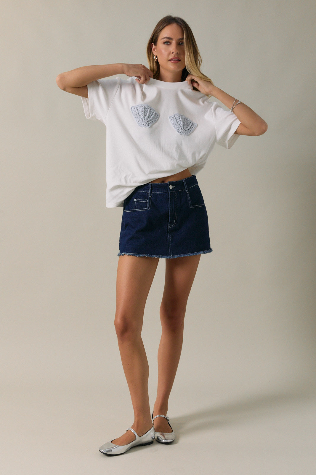 Seaside Shell Crochet Tshirt