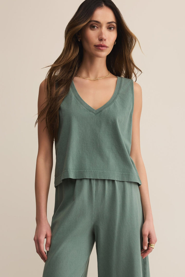 Sloane Green Tank Top