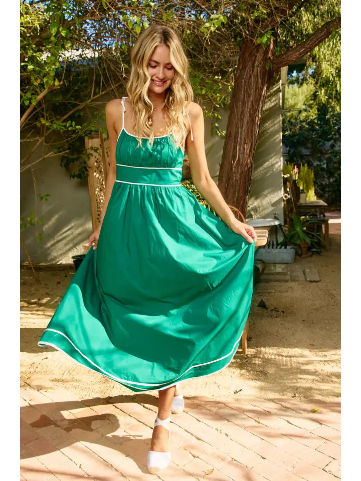 Taylor Contrast Maxi Dress