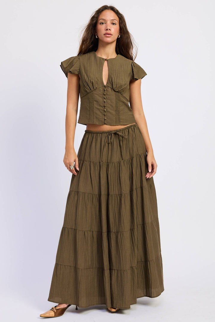 Charlotte Tiered Maxi Skirt