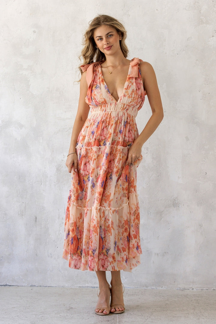 Amy Floral Midi Dress