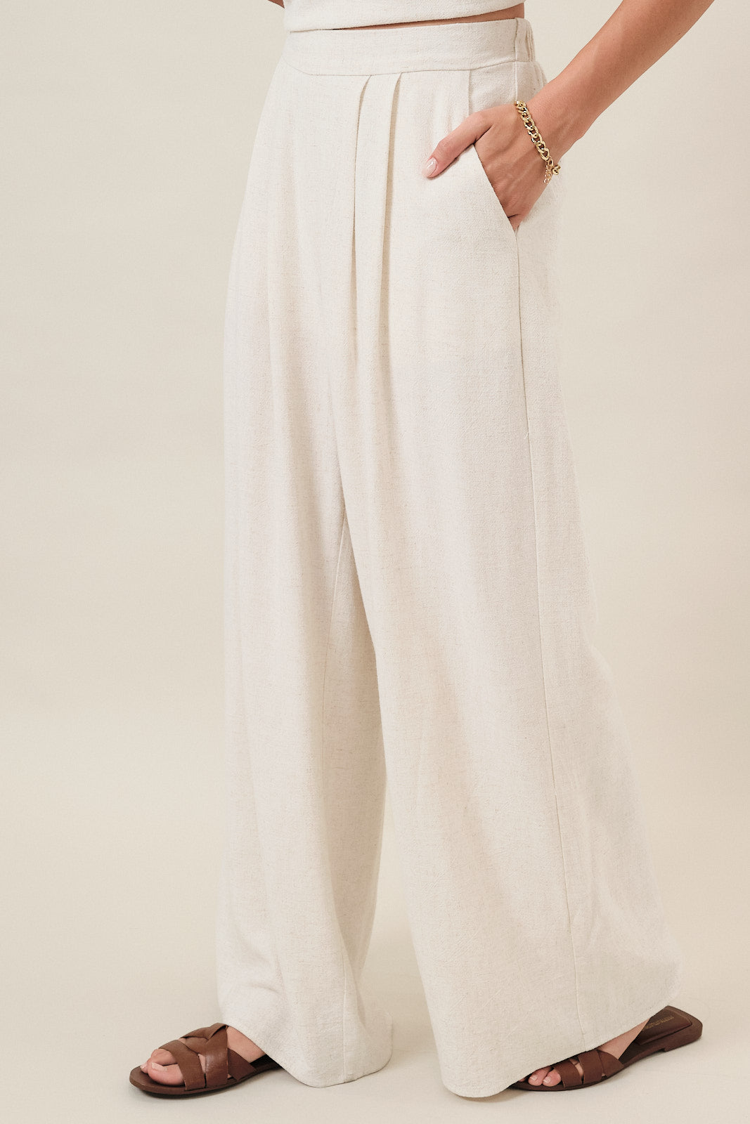 Sunday Wide Leg Linen Pants