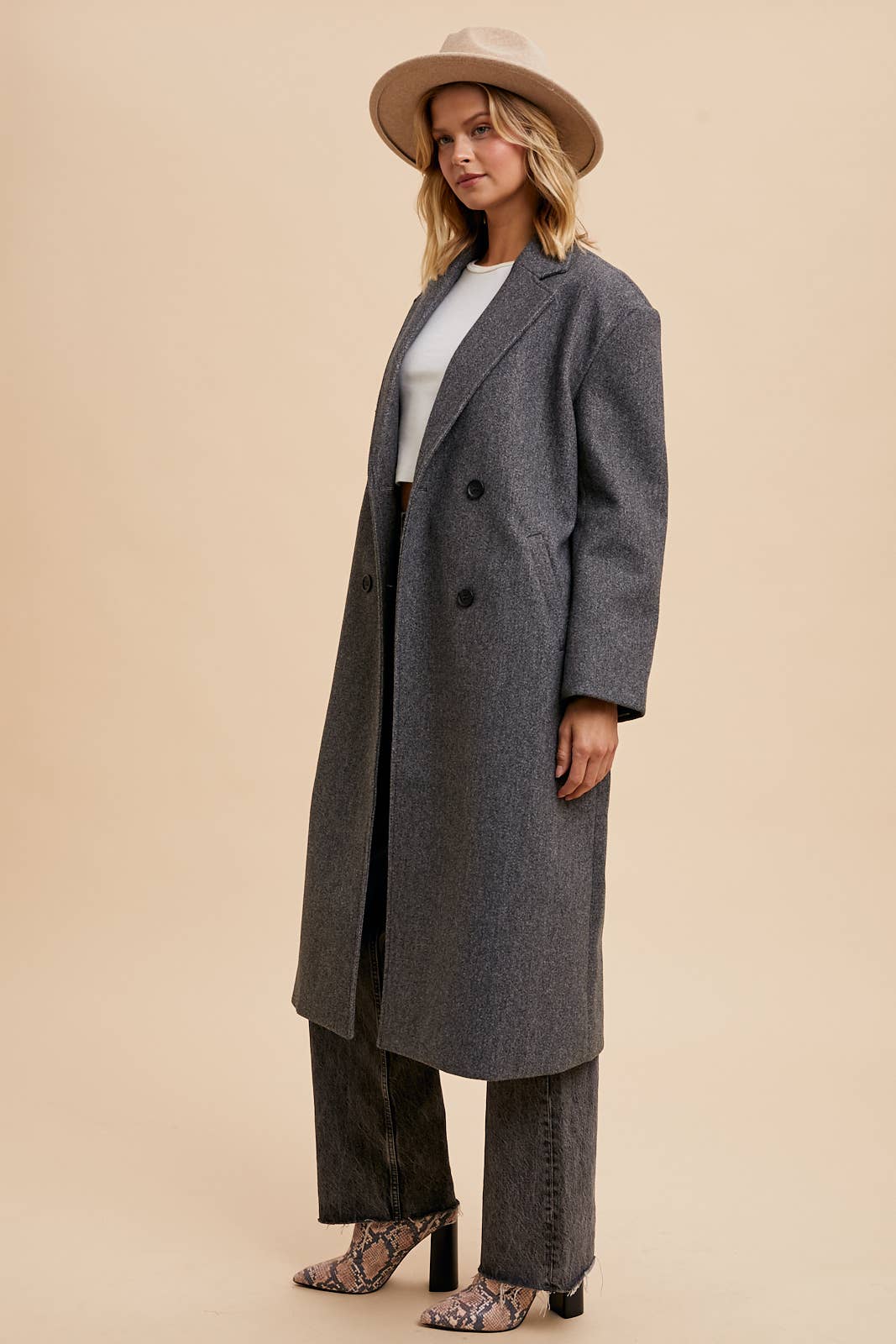Whitney Lapel Duster Coat
