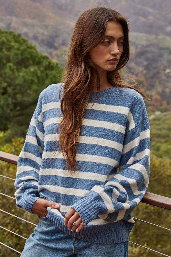 Eliot Knit Striped Sweater
